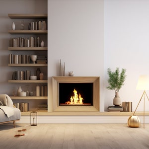 Neutral Minimalist Home Virtual Background | Zoom Background Room | Zoom Backgrounds | Virtual Background | Virtual Home