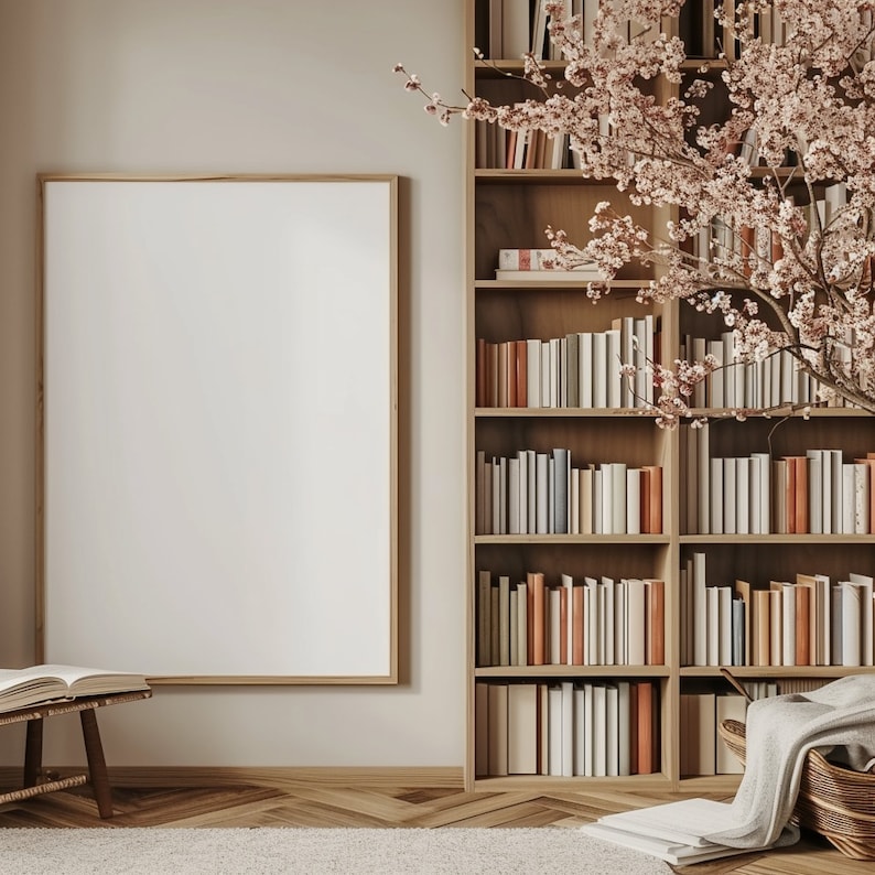 Home Bookshelf Virtual Background Zoom Library Zoom Background Living ...