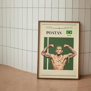 Alex Pereira, carteles de la UFC, arte mural de MMA, regalos de la UFC, impresiones de luchadores de MMA, decoración impresionista, regalos para él, regalo del día del padre, cueva del hombre