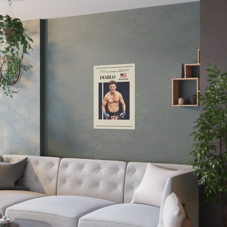 Nick Diaz, UFC Posters, MMA Wall Art, UFC Gifts, Mma Fighter Prints ...