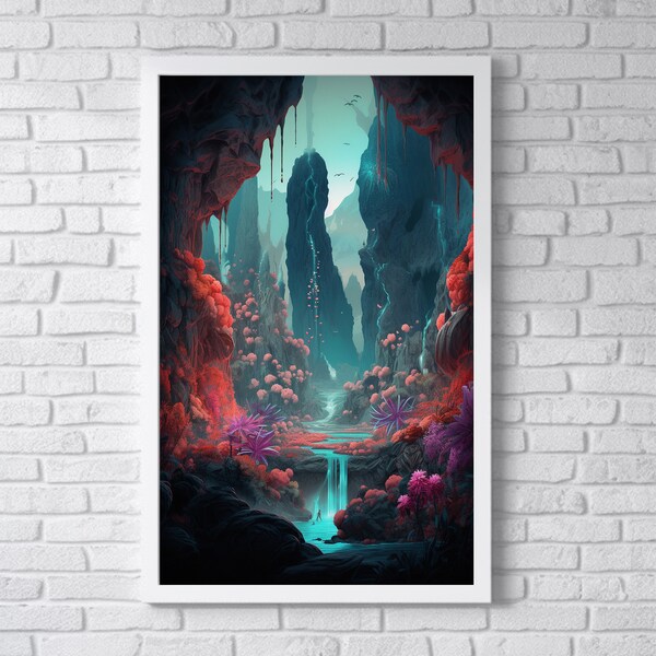 Radiant Mystical Grotto | Digital Download | Art Print