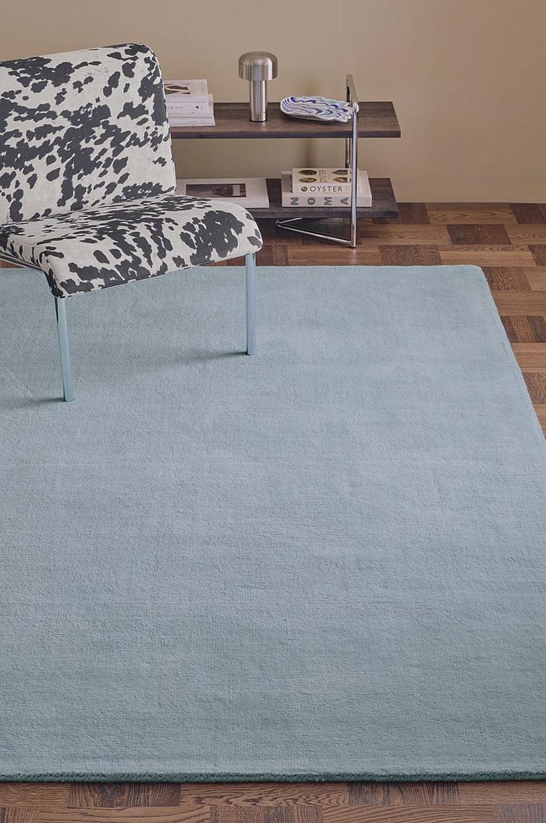Handmade Light Blue Tufted Rug | Solid Pastel Blue Area Rug ...