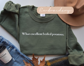 Pride and Prejudice Sweatshirt Embroidered, Jane Austen Quote Sweatshirt Embroidery, Bookish Crewneck Gift, Literary Booktok Sweater