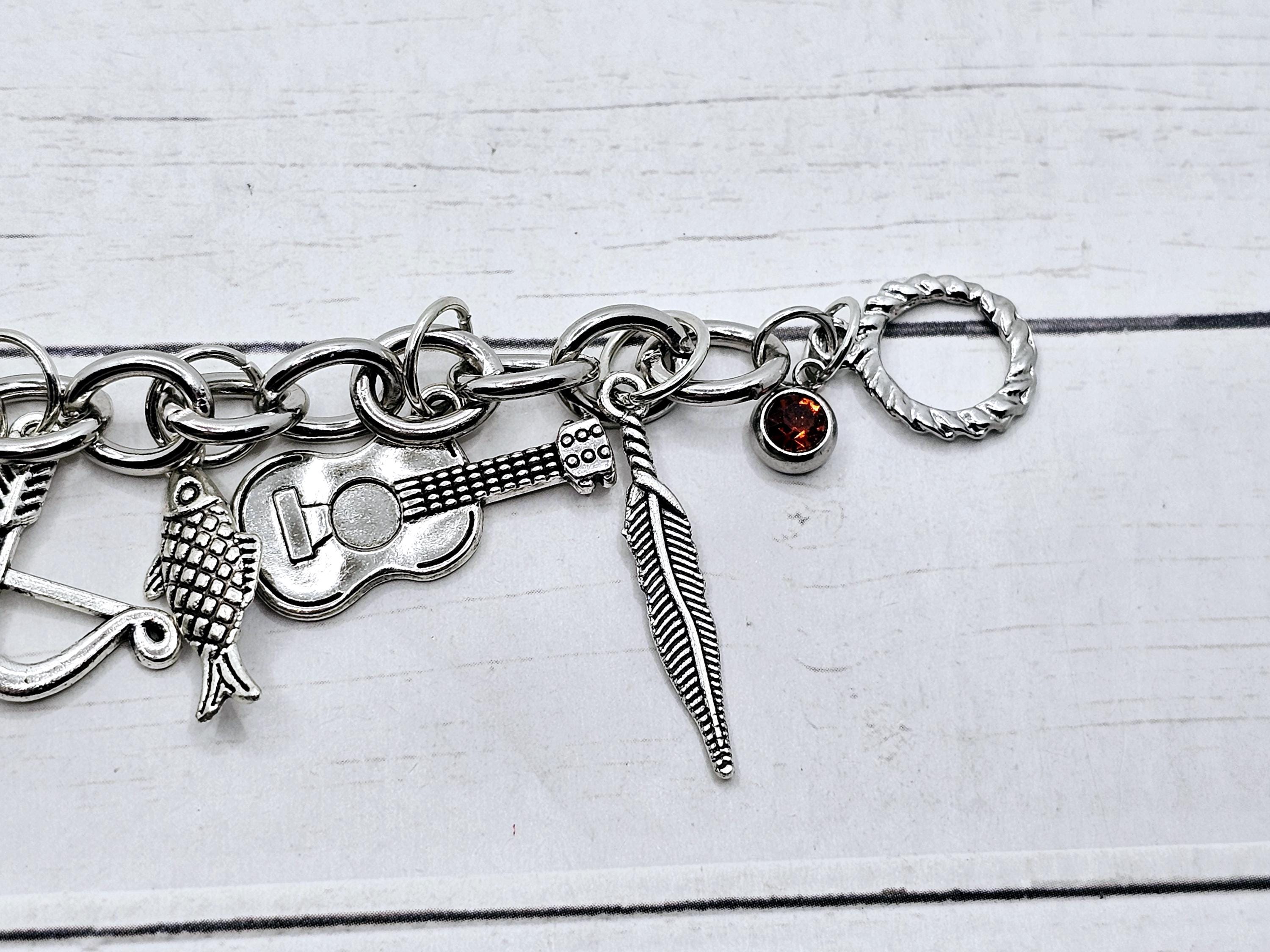 シルバーウエスタンチャームブレスレット - Etsy 日本
