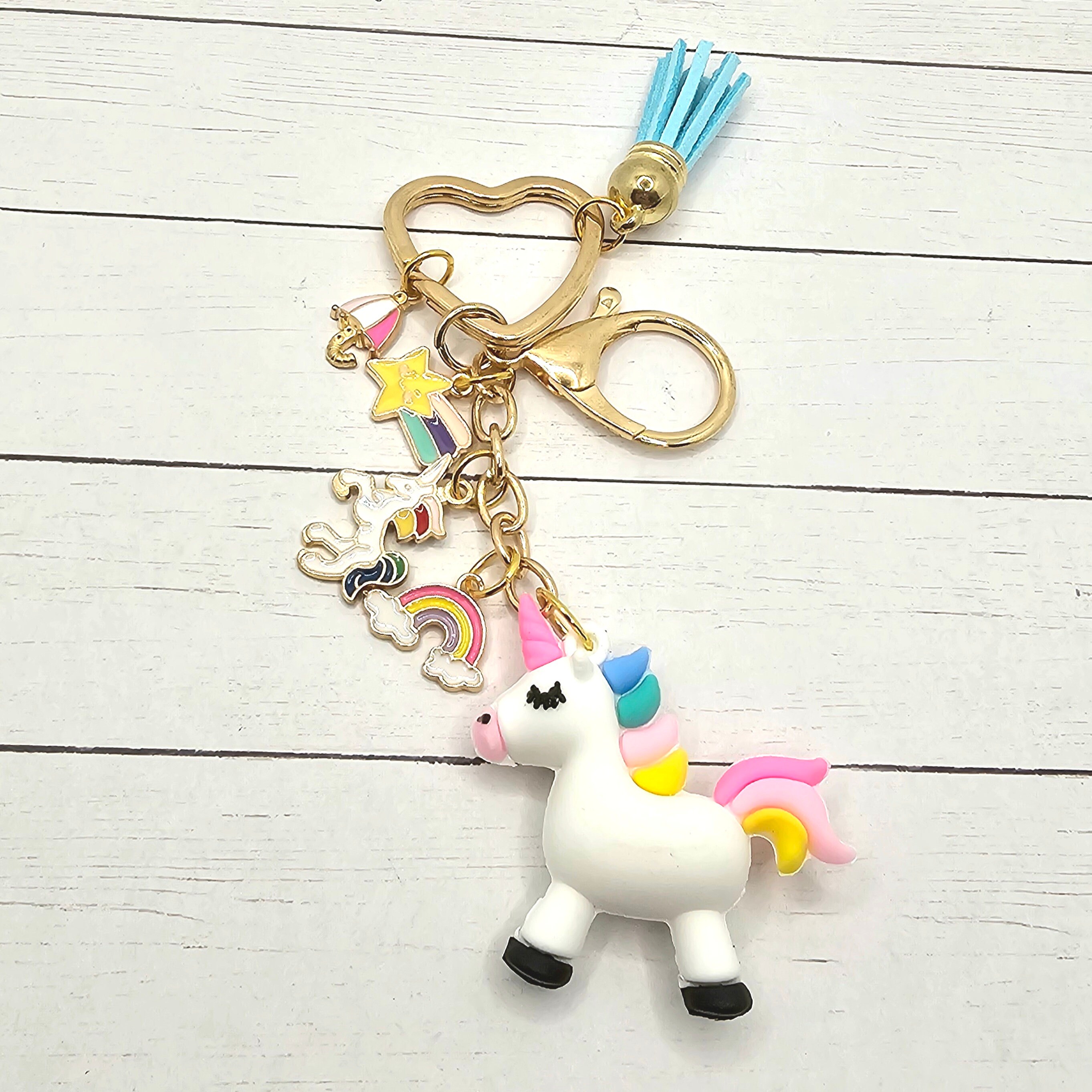 Kids Unicorn Keychain - Etsy