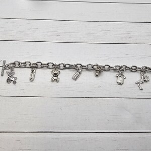 Silver Baby Charm Bracelet