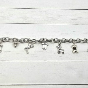 Silver Baby Charm Bracelet
