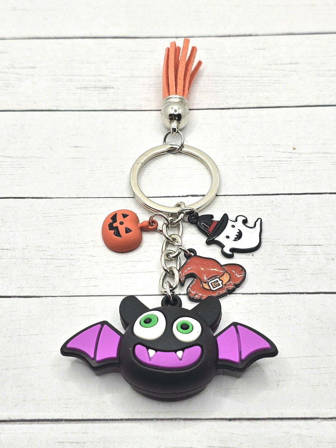 Halloween Bat Keychain - Etsy