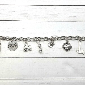 Zilveren brandweerman bedelarmband