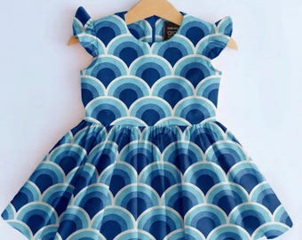 Sewing Pattern  PDF Size 4T Ruffled Sleeveless Toddler Dress Easy Full Circle Skirt Beginner Friendly Kids Instant Download DIY