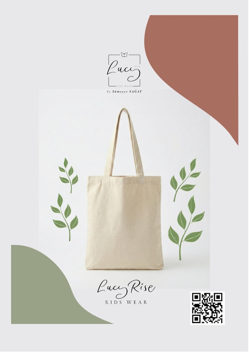 Canvas Tote Bag Sewing Pattern - PDF Pattern for 5 Sizes - DIY Market ...