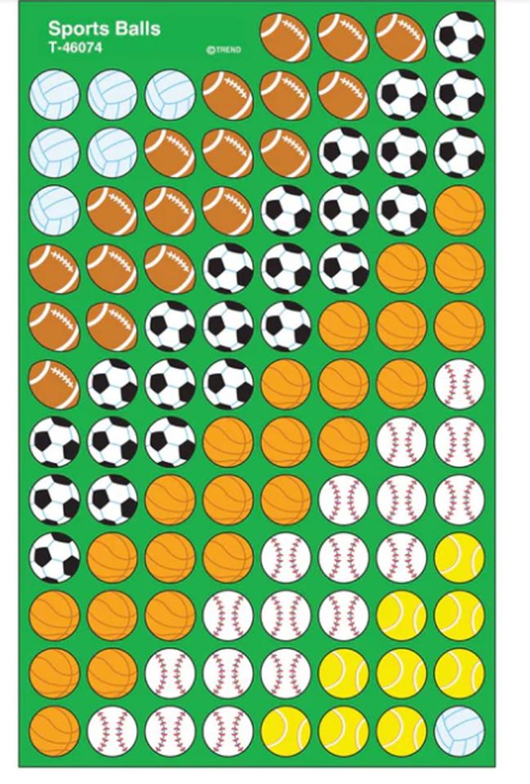 Sports Balls Supershapes® Stickers – 800 Count, Fun Mini Reward ...