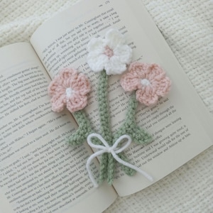 Flower Bouquet Bookmarks - Crochet Handmade