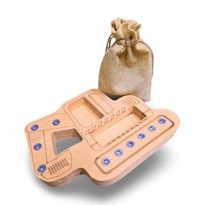 Montessori Wooden Bulldozer Toy – Toddler Fine Motor Skills Activity Board, Educational Preschool Screw Puzzle Building Toy image 7