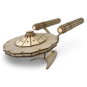 Star Trek Inspired Wooden Spaceship Model Kit – 255 PCS Laser Cut DIY Starcraft – Sci-Fi Gift for Fans & Collectors