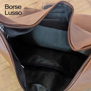 Leather Shoulder Bag, Brown Hobo Bag, Everyday Leather Purse, Tote Bag for Women, Black Burgundy Green Grey Navy Bag, Soft Leather Tote image 4