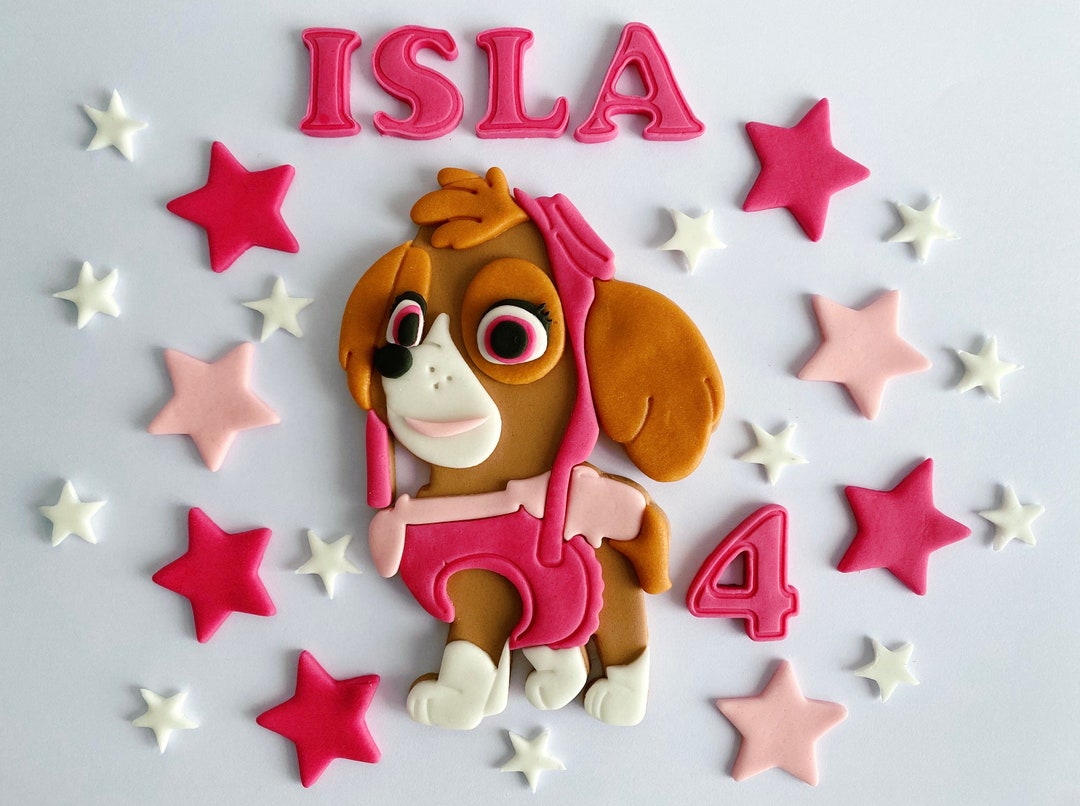 Edible Fondant Skye Body Cake Topper Fondant Sugar Paste Etsy UK
