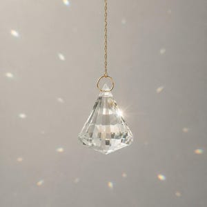 Minimalist Suncatcher | Crystal Suncatcher | Diamond Prism Ball