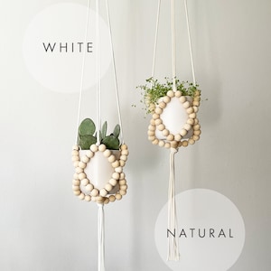 Minimalist Beaded Plant Hanger image 3