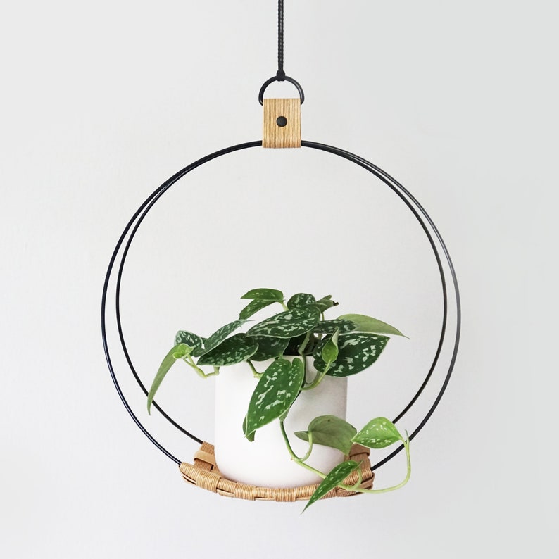 Eco Friendly Plant Hanger Upcycled Plant Hanger Silver Hoop Etsy