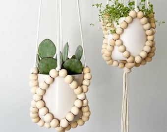 Minimalist Beaded Plant Hanger