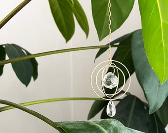 Mini Suncatcher, Crystal Suncatcher, Planet / Moon phase