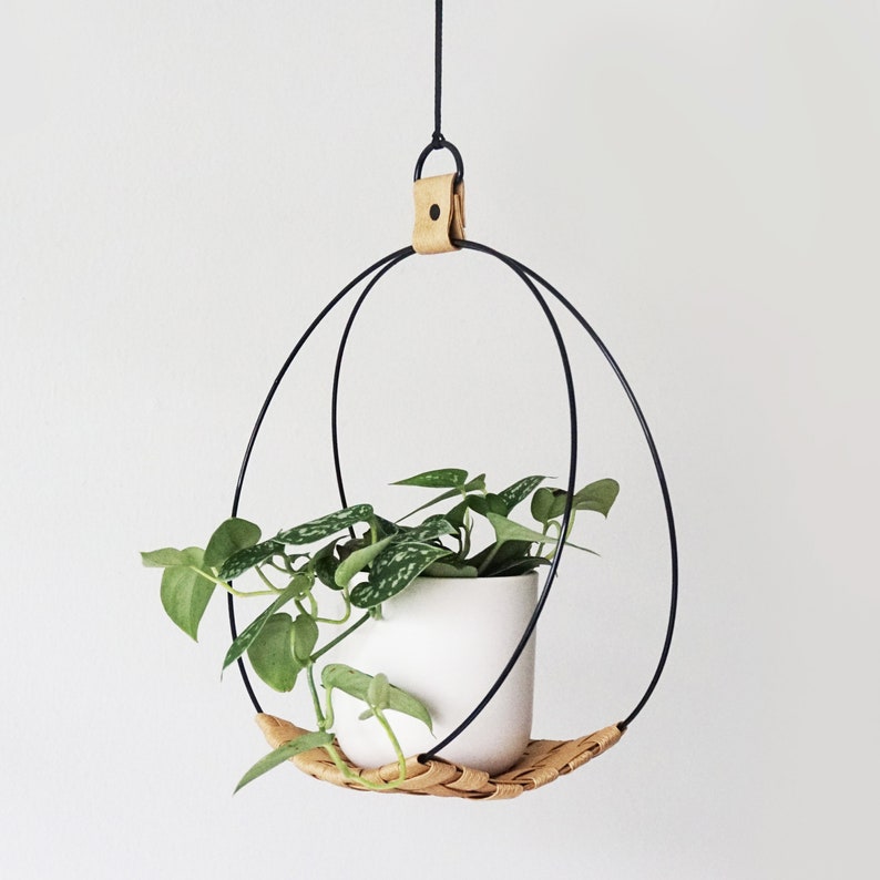 Eco Friendly Plant Hanger Upcycled Plant Hanger Silver Hoop Etsy