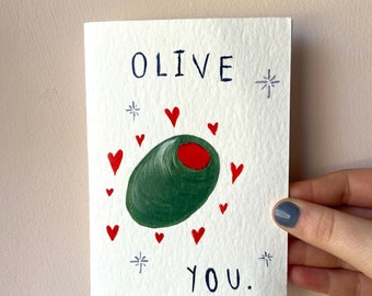 Olive You Card