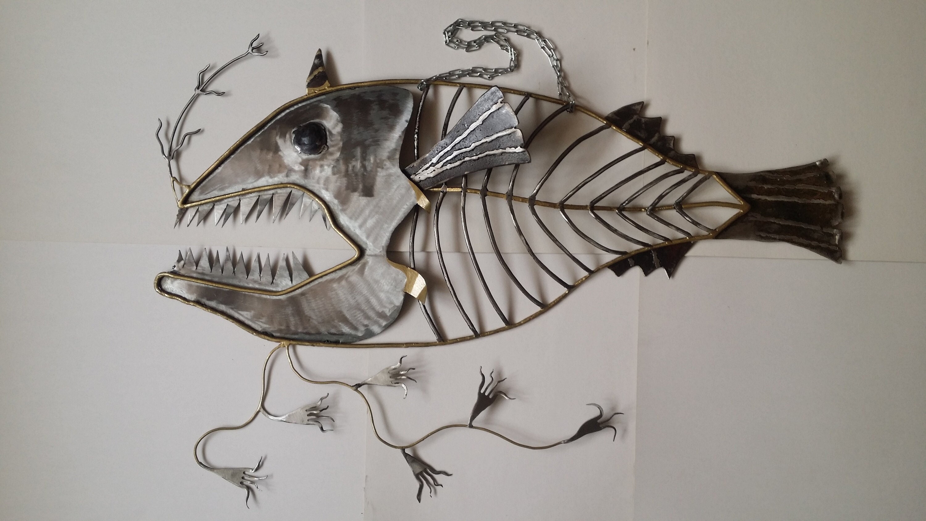Steel Fish Sculpture - Etsy