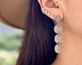 Asymmetrical Earring, Mismatched Earrings, Handmade Earrings, Polymer Clay Earrings, Boho Earrings, Homemade Earrings, Birthday Gift