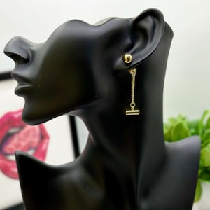 Coole Mismatched Ohrringe, Einzigartige Ohrringe, Artsy Tropfenohrringe, Abstrakte Ohrringe, Große Geometrische Ohrringe, Ohrringe für Männer und Frauen