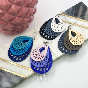 Mismatched Geometric Earrings, Bold Earrings, Modern Earrings, Statement Earrings, Abstract Earrings, Lightweight Earrings, Christmas Gift
