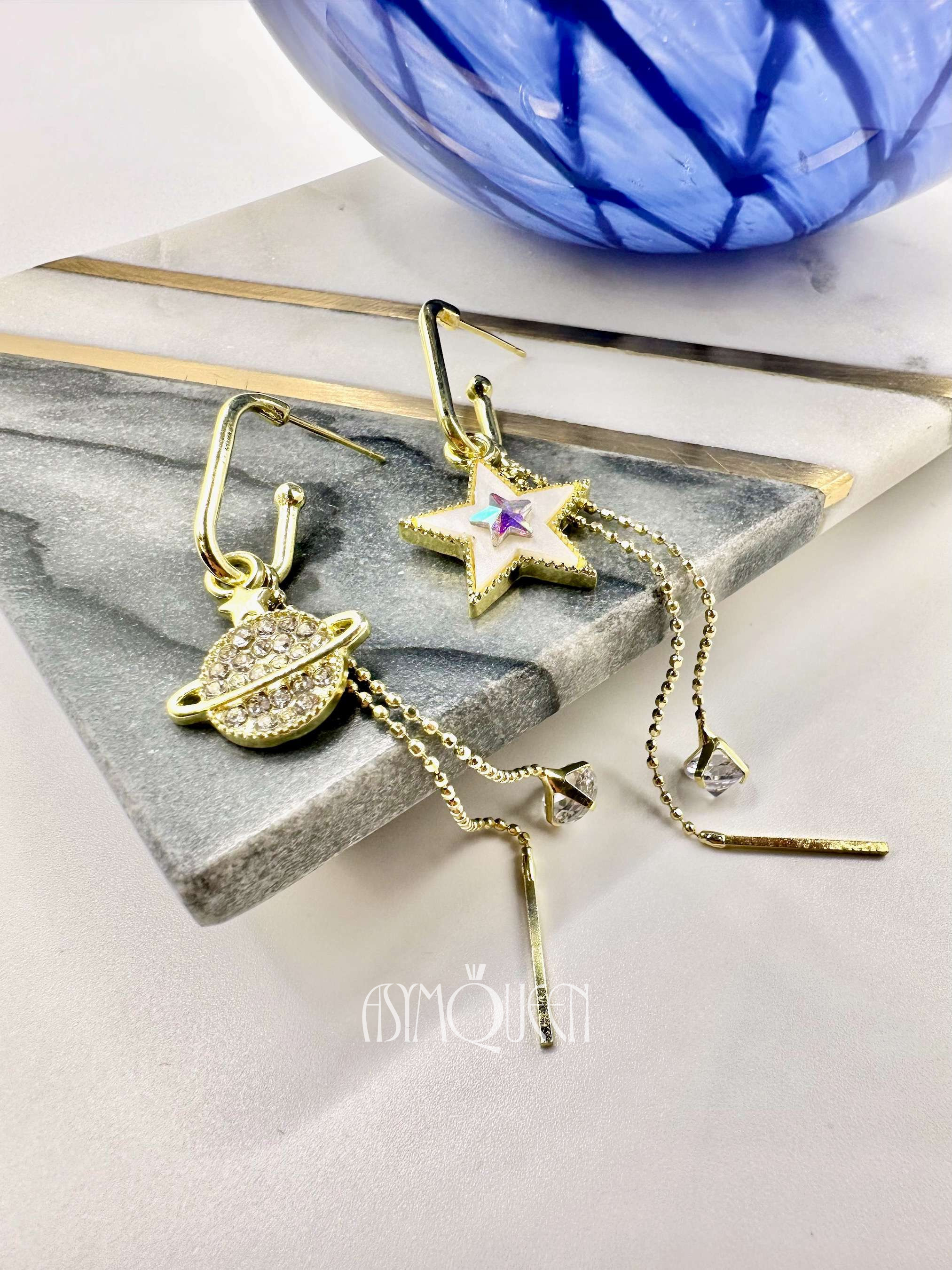 Asymmetrical Earrings - Etsy