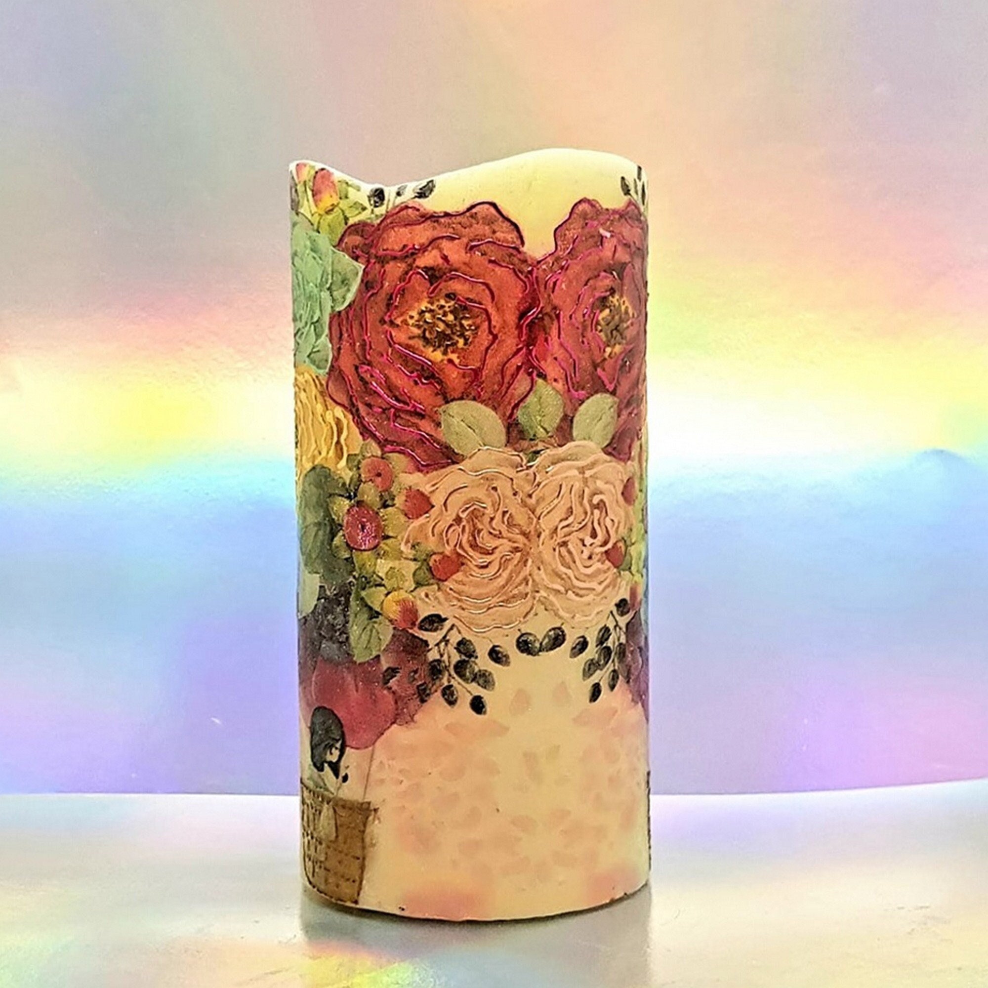 Flameless LED Pillar Candle, Unique Decorative Flickering Candle Decor
