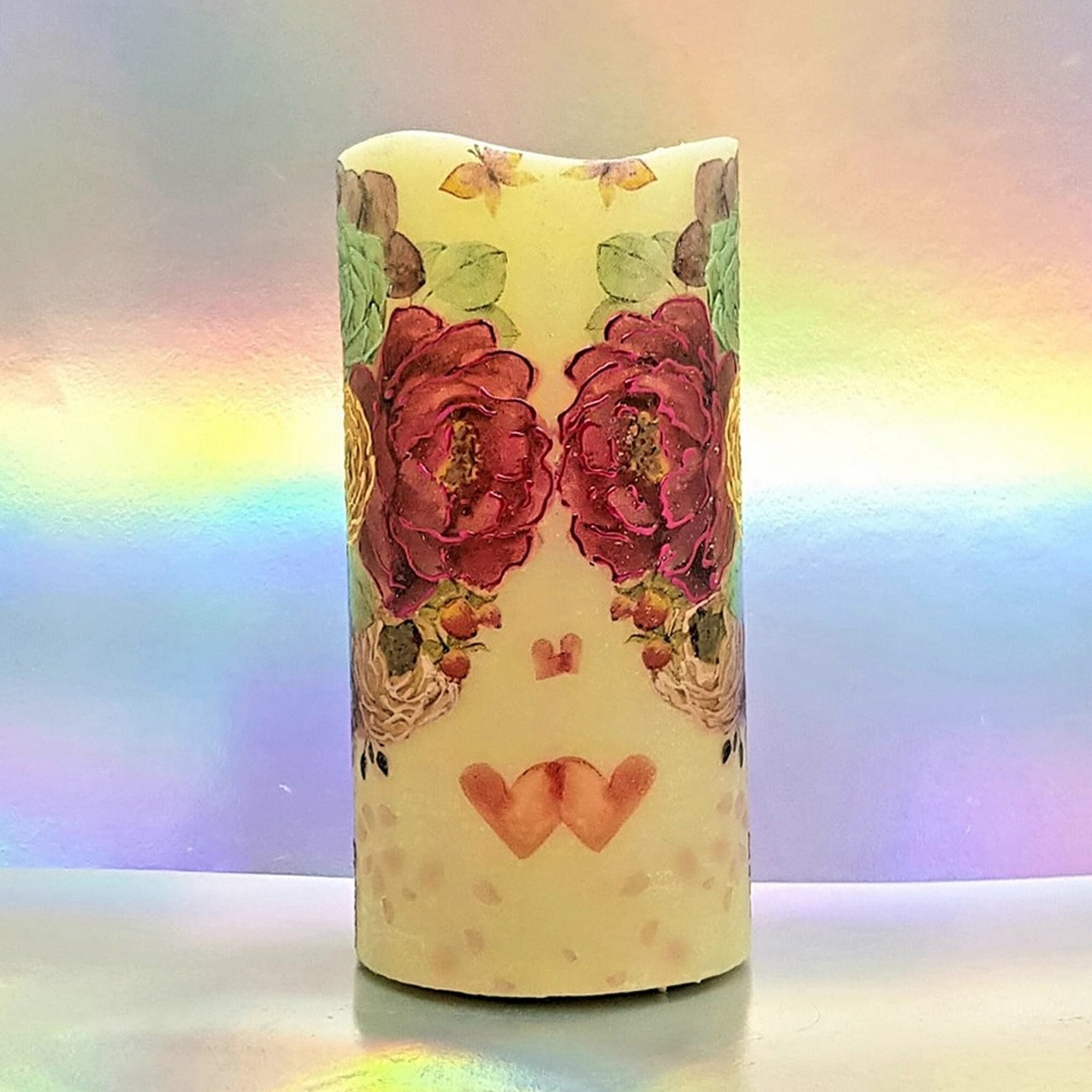 Flameless LED Pillar Candle, Unique Decorative Flickering Candle Decor