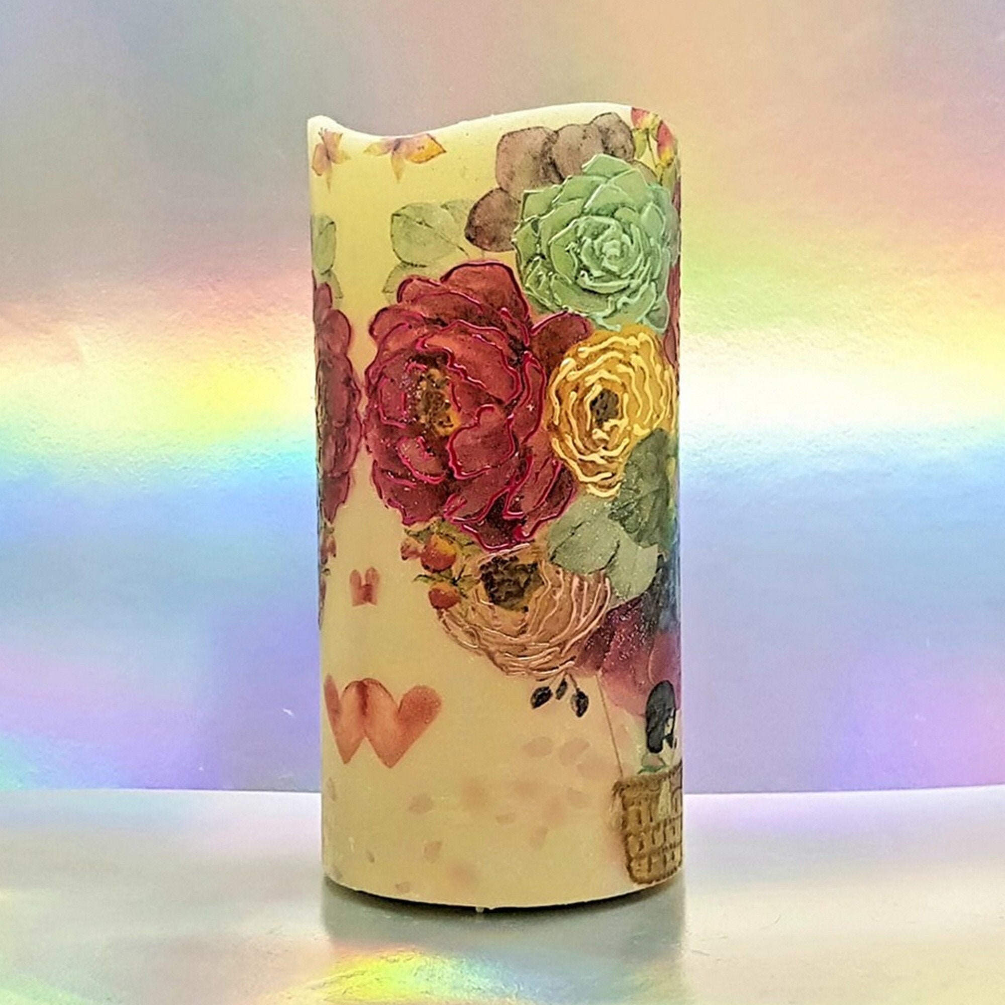 Flameless LED Pillar Candle, Unique Decorative Flickering Candle Decor