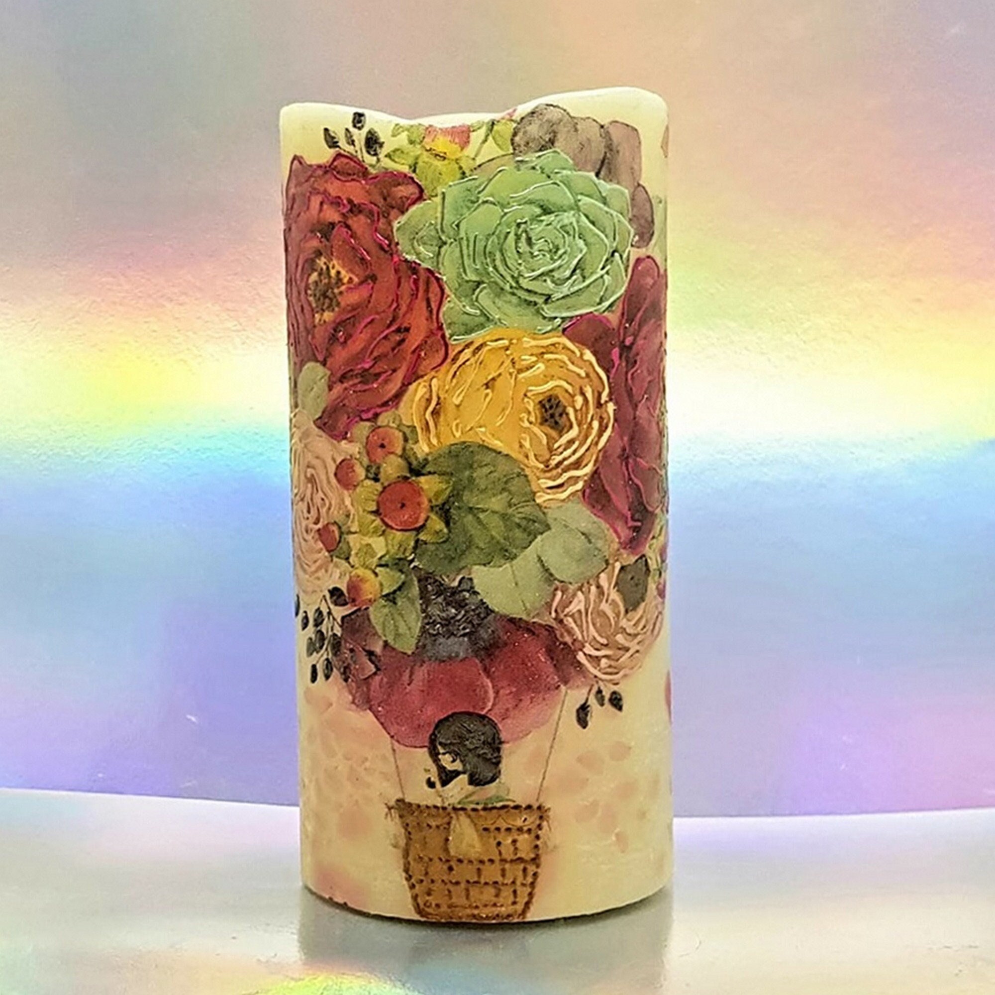 Flameless LED Pillar Candle, Unique Decorative Flickering Candle Decor