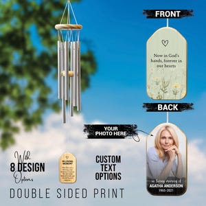 Personalized Memorial Wind Chime: Sympathy Gift, Remembrance Decor
