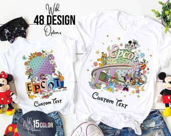 Custom Epcot Family Trip Shirts, Matching Disney Vacation T-Shirt