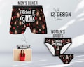 Custom With Face Boxer Briefs, Man,  Woman Face Underwear & Socks, Personalized Boxer Men Underwear, Face On Underwear, Valentines Day Gifts
