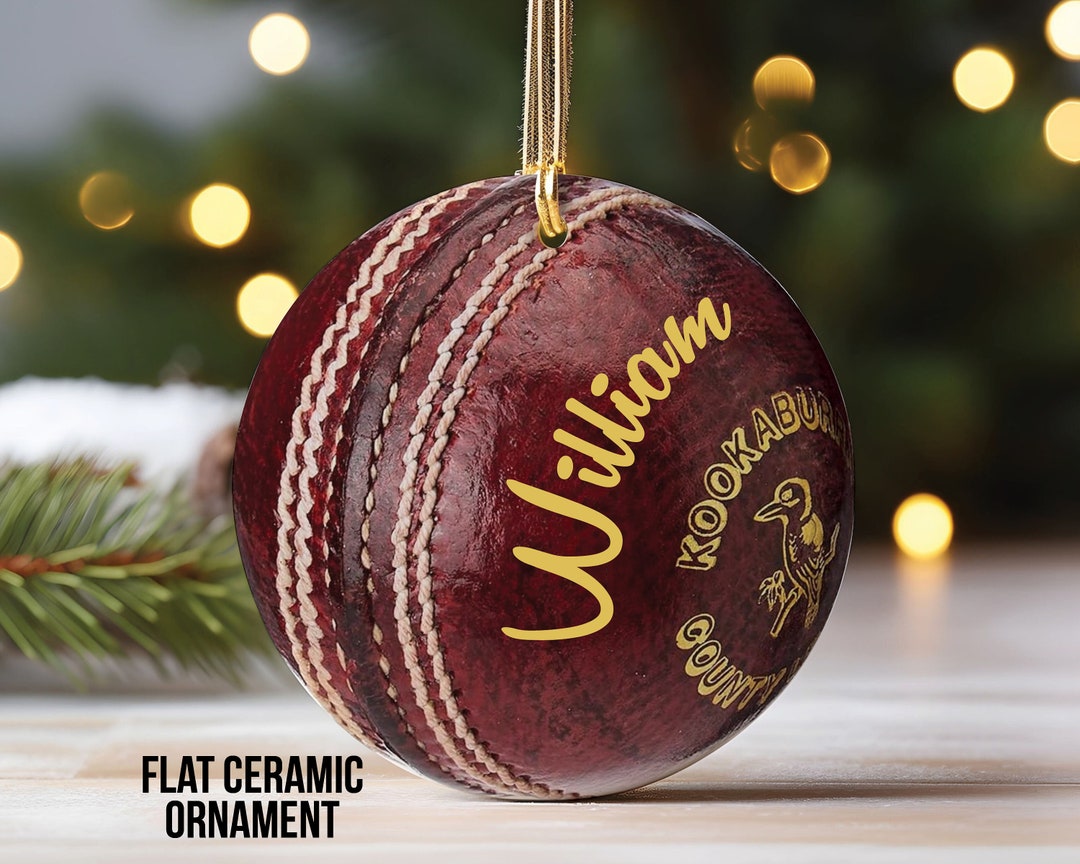 Personalized Cricket Ornament, Girls and Boys Cricket Ornament, Custom