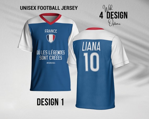 Personalized France Football Jersey: Custom Name & Number, Euros