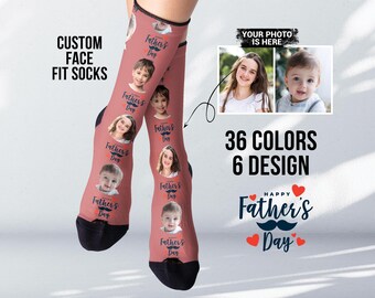 Personalized Photo Socks – Father's Day Gift for Dad