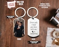Custom Photo Keychain: Engraved Stainless Steel Drive Safe Gift product logo
