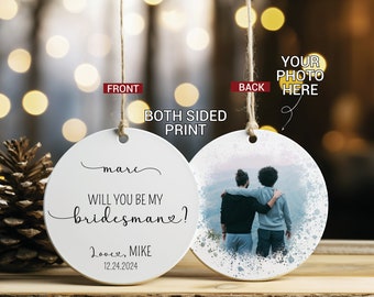 Will You Be My Bridesmaid Ornament, Matron of Honor, Maid Honor, Flower Girl Ornament, Bridesmaid Proposal Ornament, Bridal Party Ornament