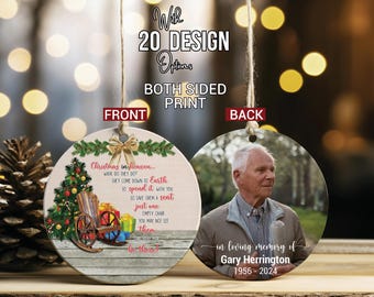 In Memory Christmas Ornament, Customizable Memorial Keepsake for Loved Ones Lost, Personalized Sympathy Gift