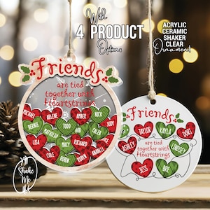 Custom Friends Christmas Ornament: Personalized Keepsake Gift