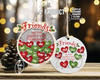 Personalisierte Freunde Weihnachtsverzierung: Personalisiertes Andenken