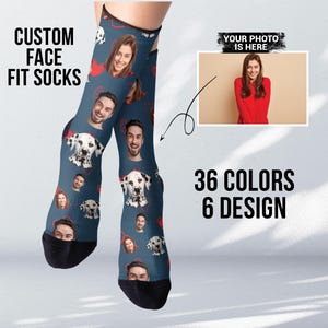Custom Face Socks: Personalized Pet or People Photo Socks