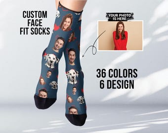 Custom Face Socks: Personalized Pet or People Photo Socks